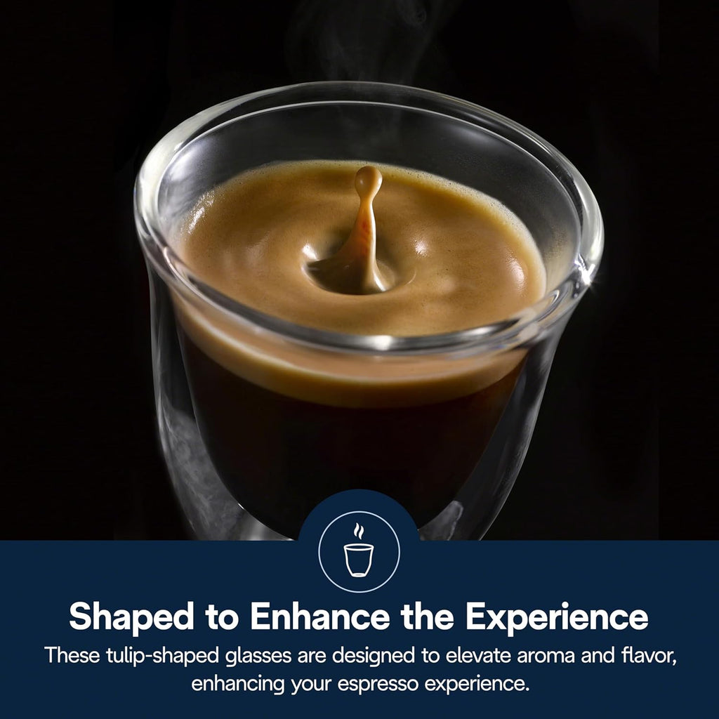 DeLonghi Espresso Glasses (Set of 2) 90 ML