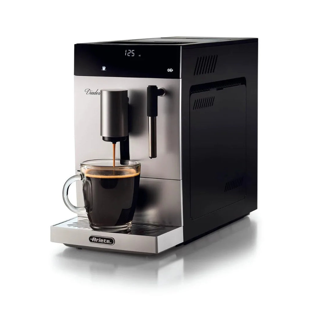 Ariete 1452 Diadema Bean To Cup Silver Espresso Coffee Machine| Open Box