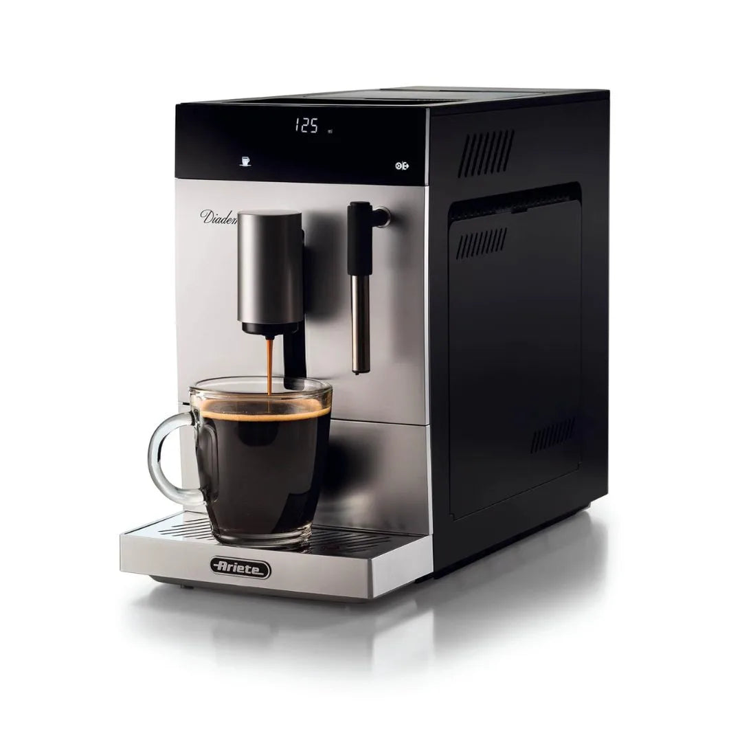 Ariete 1452 Diadema Bean To Cup Silver Espresso Coffee Machine| Open Box