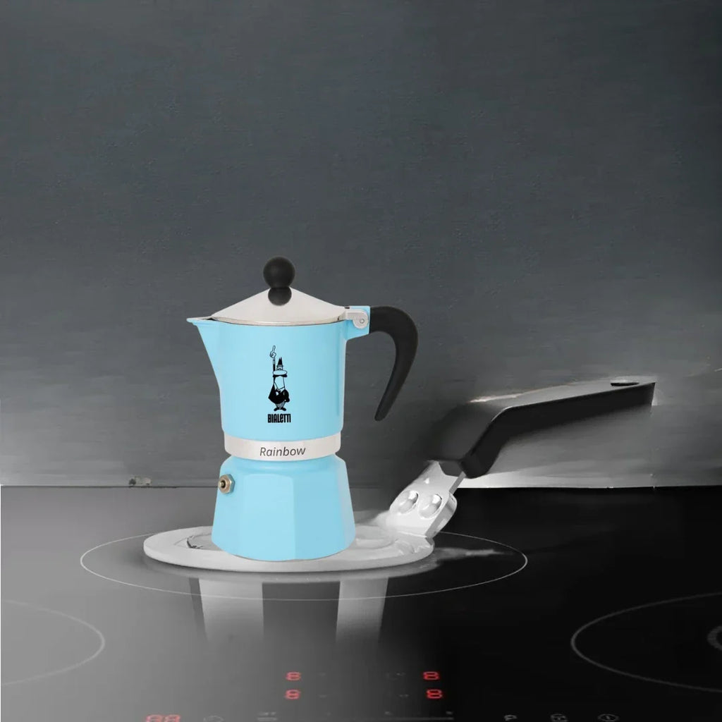Bialetti - Rainbow Stovetop Espresso Maker + Induction Plate