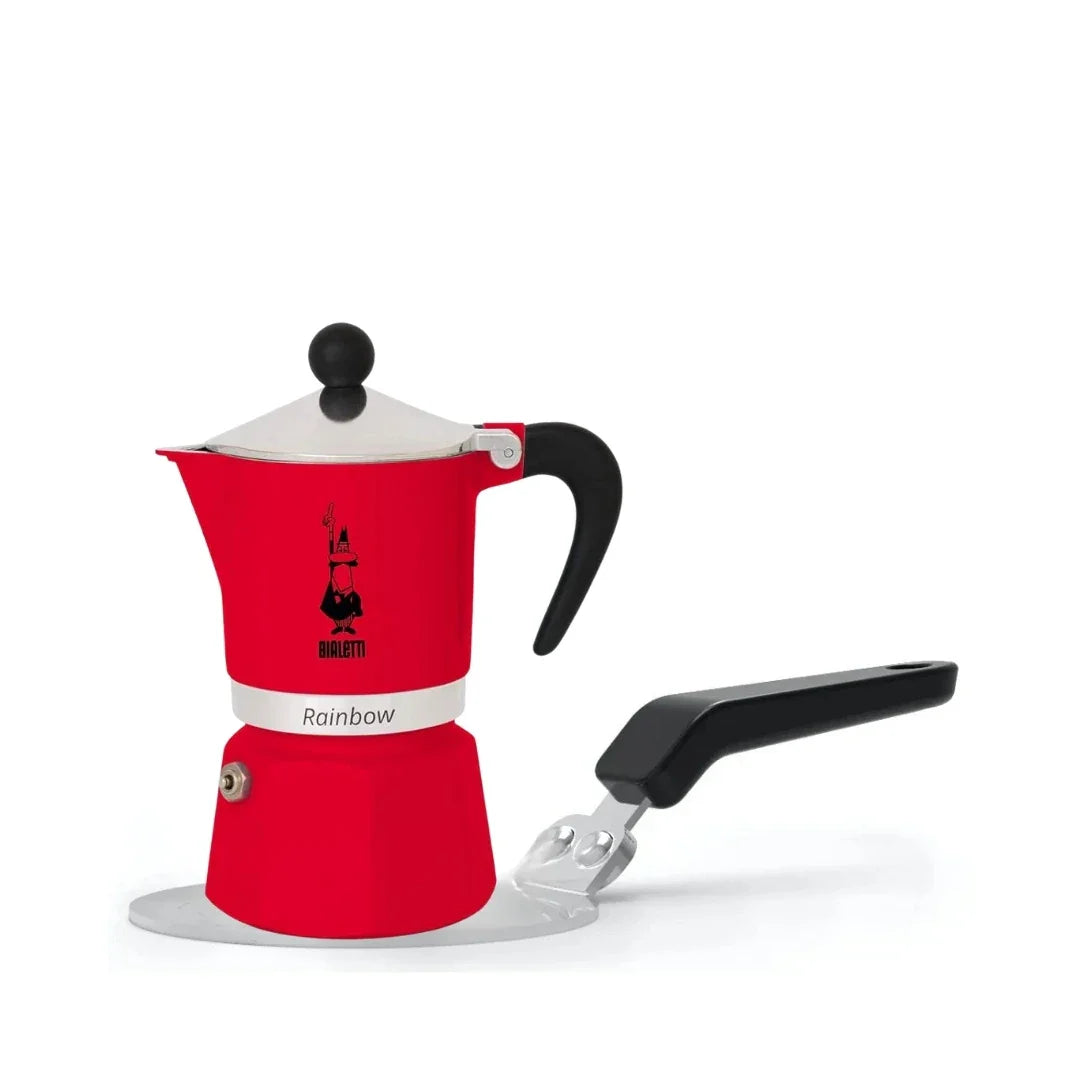 Bialetti Moka Express 6 Cup,4943, Rossa Espresso Maker + Induction Plate