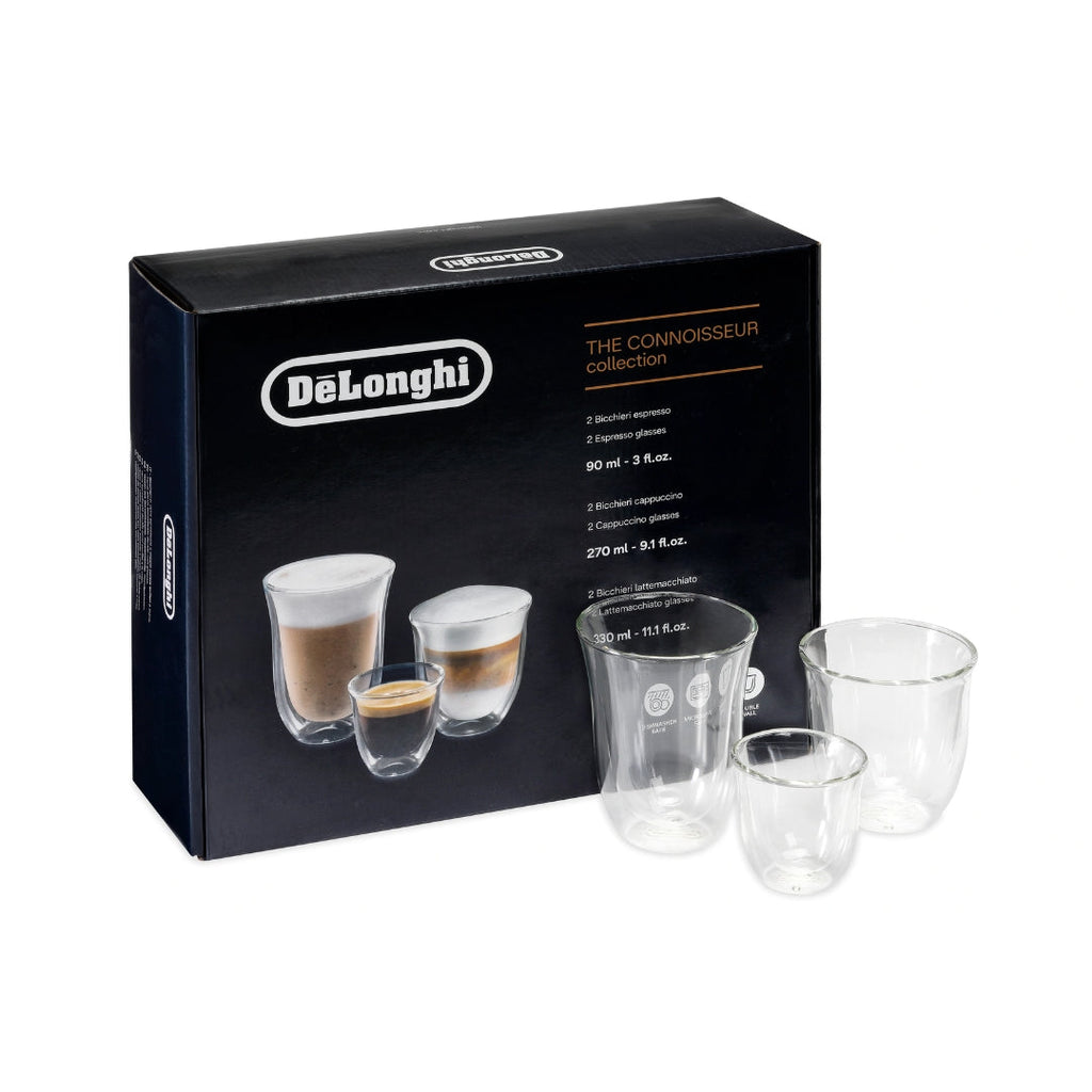 DeLonghi Connoisseur Collection Glass Set of 6 Pieces
