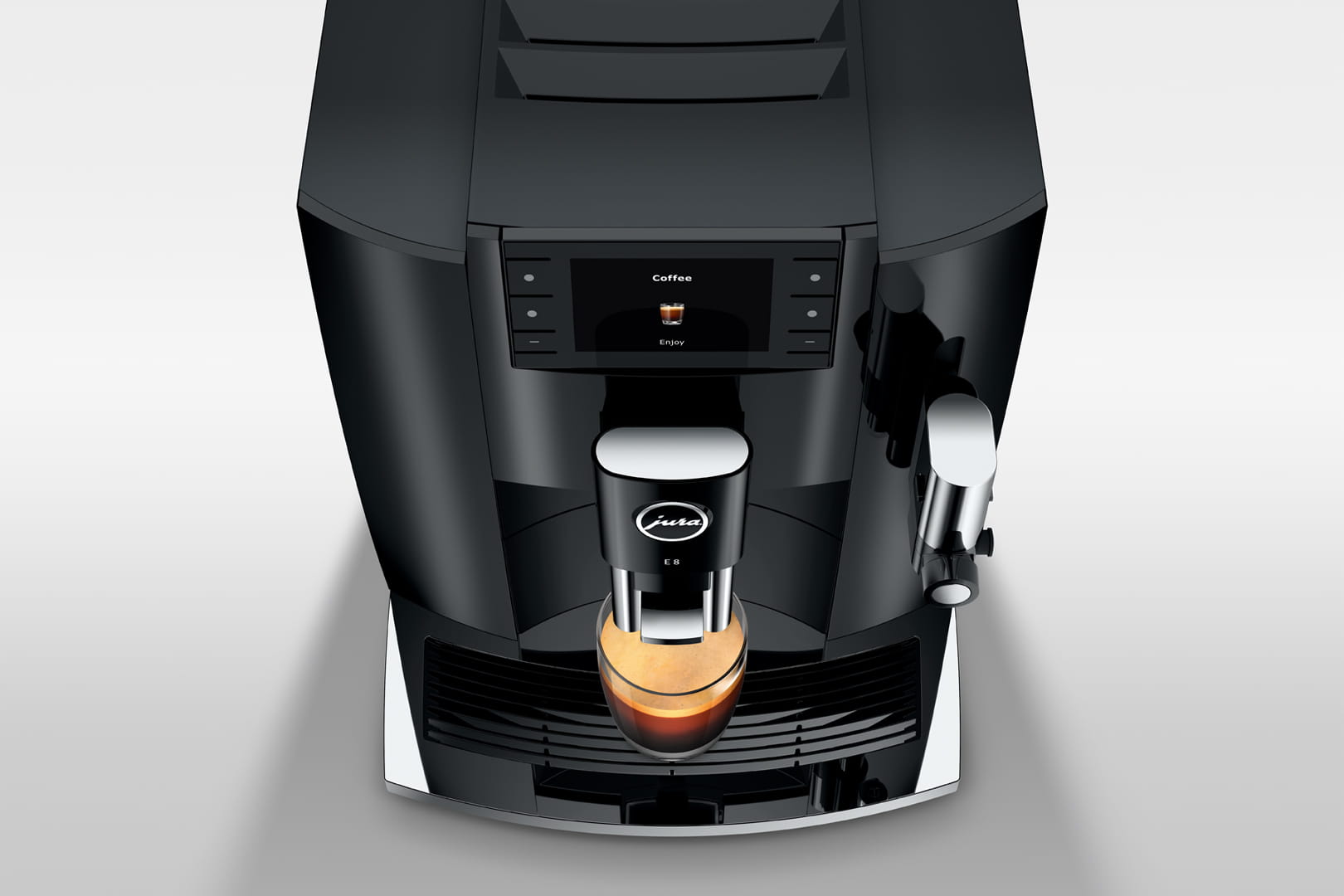 Jura E8 Piano Black Fully Automatic Coffee Machine | Open Box Sale