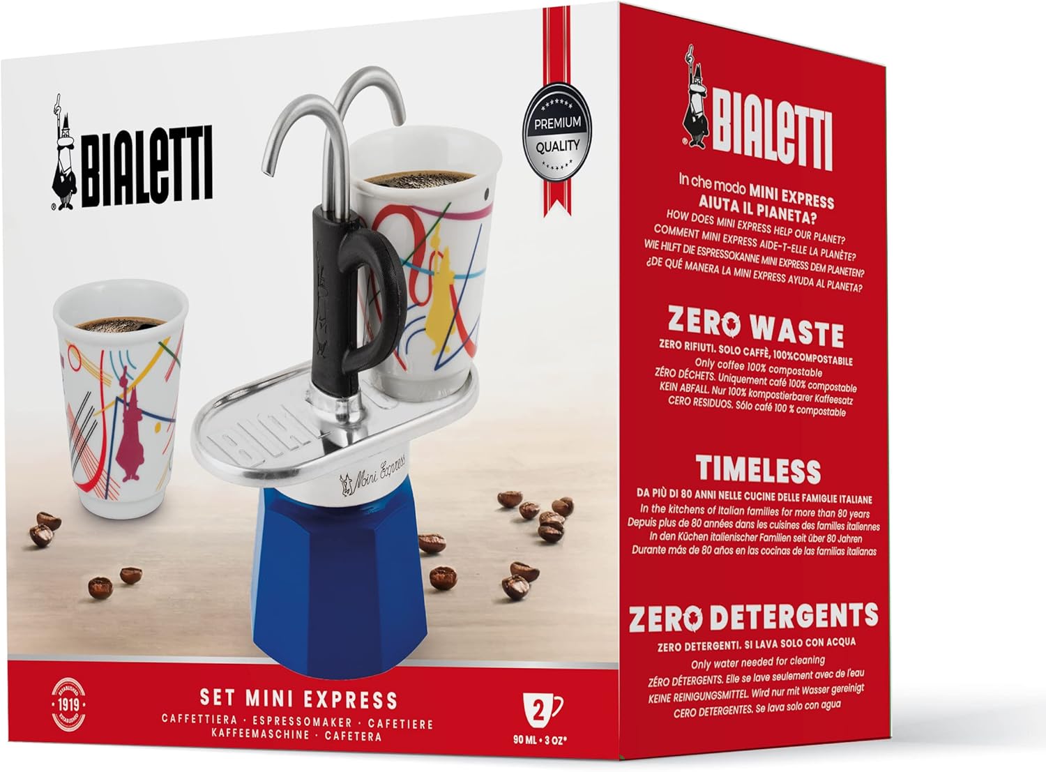 Bialetti SET MINI EXPRESS KANDINSKY +2 BICCHIERINISET 1407